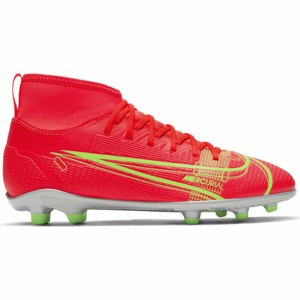 Nike JR MERCURIAL SUPERFLY 8 CLUB MG Dětské kopačky, červená, velikost 34