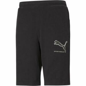 Puma ATHLETIC SHORTS 8 TR Pánské kraťasy, Černá,Bílá, velikost