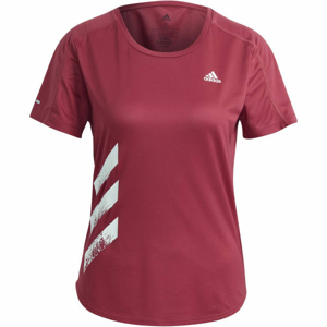 adidas RUN IT TEE 3S W Dámské sportovní tričko, růžová, velikost L