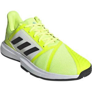 adidas COURTJAM BOUNCE M Pánská tenisová obuv, reflexní neon, velikost 46