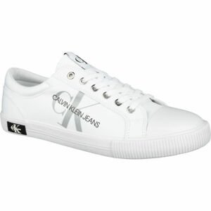 Calvin Klein VULCANIZED SNEAKER LACEUP PES Pánské tenisky, bílá, velikost 45