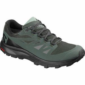 Salomon OUTLINE GTX Tmavě zelená 10.5 - Pánská treková obuv