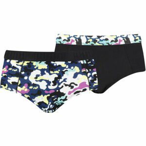 Puma WOMEN PRINTED MINI SHORT 2P Dámské kalhotky, černá, velikost XS