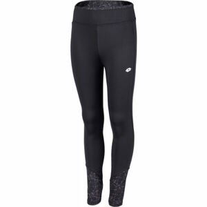 Lotto AMBRA LEGGINGS Dívčí fitness legíny, černá, veľkosť 152-158