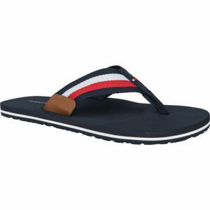 Tommy Hilfiger CORPORATE HILFIGER BEACH SANDAL Pánské žabky, Tmavě modrá,Bílá,Červená, velikost 42