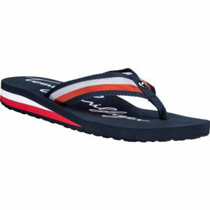 Tommy Hilfiger TRANSPARENCY BEACH SANDAL Tmavě modrá 39 - Dámské žabky