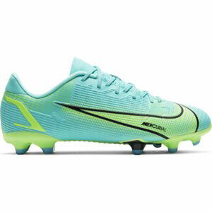 Nike JR MERCURIAL VAPOR 14 ACADEMY FG/MG Dětské kopačky, tyrkysová, velikost 36