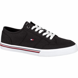 Tommy Hilfiger CORE CORPORATE TEXTILE SNEAKER Pánské tenisky, černá, velikost 41