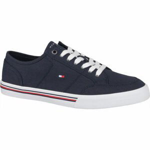 Tommy Hilfiger CORE CORPORATE TEXTILE SNEAKER Pánské tenisky, tmavě modrá, velikost 40