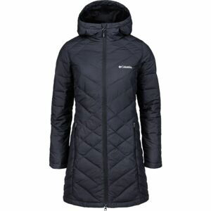 Columbia HEAVENLY HOODED LONG JACKET Dámská prodloužená  bunda, černá, veľkosť L