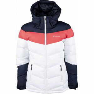 Columbia ABBOTT PEAK INSULATED JACKET Dámská zateplená lyžařská bunda, bílá, velikost M