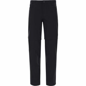 The North Face W RESOLVE CONVERTIBLE PANT Dámské outdoorové kalhoty, Černá,Bílá, velikost