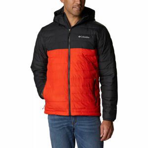 Columbia POWDER LITE HOODED JACKET Pánská bunda, červená, velikost XL