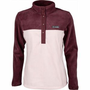 Columbia BENTON SPRINGS 1/2 SNAP PULLOVER Růžová S - Dámská mikina