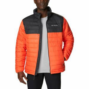 Columbia POWDER LITE JACKET Pánská zimní bunda, oranžová, velikost L