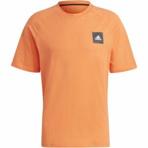 adidas MHE TEE STA Pánské tričko, Oranžová,Černá, velikost M