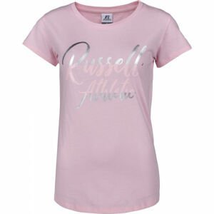 Russell Athletic SL SATIN LOGO S/S TEE Dámské tričko, růžová, velikost