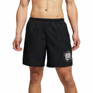 Nike CHLLGR SHORT 7IN BF WR GX M Pánské běžecké šortky, Černá,Bílá, velikost L