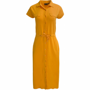 ALPINE PRO MELIFA Dámské šaty, žlutá, velikost M