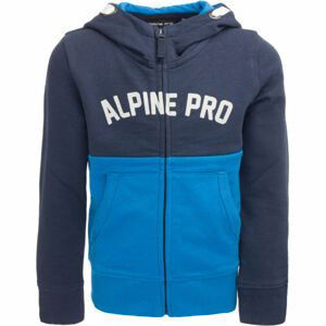 ALPINE PRO RAJANO Chlapecká mikina, modrá, velikost 128-134