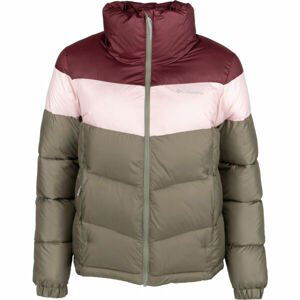 Columbia PUFFECT COLOR BLOCKED JACKET Dámská bunda, khaki, velikost S