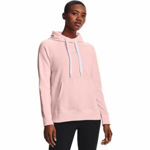 Under Armour RIVAL FLEECE HB HOODIE Dámská mikina, růžová, velikost L