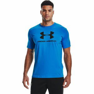 Under Armour SPORTSTYLE LOGO SS Pánské triko, Modrá,Černá, velikost