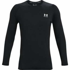 Under Armour HG ARMOUR FITTED LS Pánské triko s dlouhým rukávem, černá, velikost XL