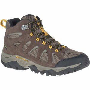 Merrell OAKCREEK MID WP Pánské outdoorové boty, Hnědá, velikost 7.5