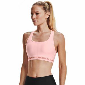 Under Armour CROSSBACK MID BRA Růžová L - Dámská podprsenka