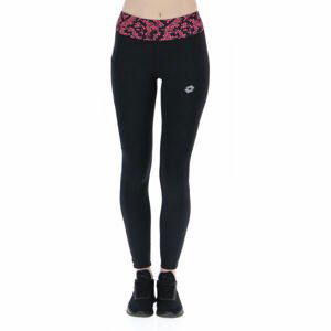 Lotto RUN&FIT W LEGGING PKT PRT4 PL Dámské běžecké legíny, černá, velikost S