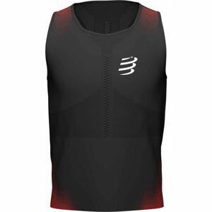 Compressport PRO RACING SINGLET M Pánské běžecké tílko, černá, velikost