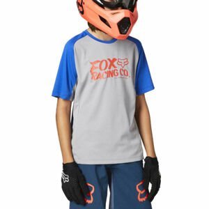 Fox DEFEND YTH Dětský cyklistický dres, šedá, velikost S