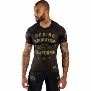 Venum BOXING LAB RASHGUARD Pánské tričko, černá, velikost XXL