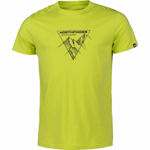Northfinder LUCIANO Pánské triko, Zelená,Černá, velikost