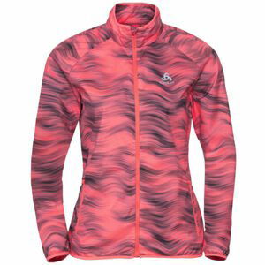 Odlo JACKET ESSENTIAL LIGHT PRINT Růžová S - Dámská bunda