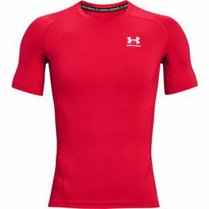 Under Armour HG ARMOUR COMP SS Červená L - Pánské triko