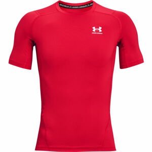 Under Armour HG ARMOUR COMP SS Pánské triko, červená, velikost XL
