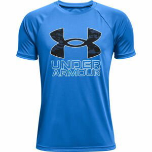 Under Armour TECH HYBRID PRT FILL Chlapecké triko, modrá, velikost XL