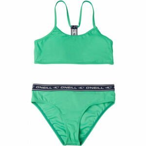 O'Neill PG SPORTCLUB ACTIVE BIKINI Dívčí dvoudílné plavky, Zelená,Černá,Šedá, velikost 176
