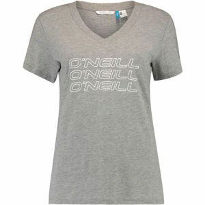 O'Neill LW TRIPLE STACK V-NECK T-SHIR Šedá XL - Dámské tričko