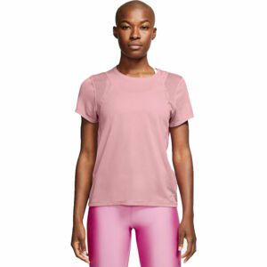 Nike RUN TOP SS W Dámské běžecké tričko, růžová, velikost S