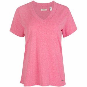 O'Neill LW ESSENTIALS V-NECK T-SHIRT Růžová L - Dámské tričko