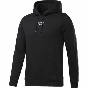 Reebok TRAINING ESSENTIALS TAPE HOODIE Pánská tréninková mikina, černá, velikost M