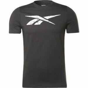 Reebok VECTOR STATEMENT TEE Pánské triko, černá, velikost XXL