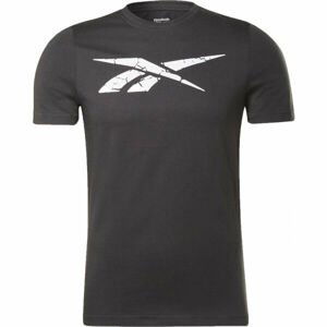 Reebok VECTOR STATEMENT TEE Pánské triko, černá, velikost L