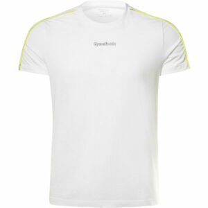 Reebok TRAINING ESSENTIALS PIPING TEE Pánské triko, Bílá,Černá,Žlutá, velikost