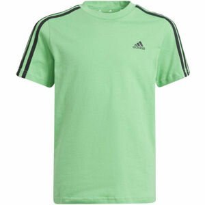 adidas 3S T Chlapecké tričko, zelená, velikost 128
