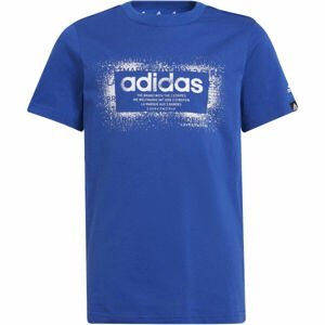 adidas GFX TEE 1 Chlapecké tričko, Modrá,Bílá, velikost