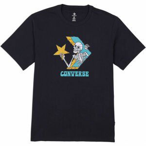 Converse SKULL GRAPHIC LOGO 1 SHORT SLEEVE TEE  S - Pánské triko